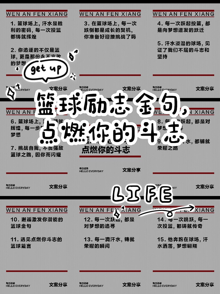 篮球训练语录配音